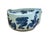 Asian Tiny Small Blue White Oriental Bats Graphic Porcelain Container For Sale - Image 3 of 10