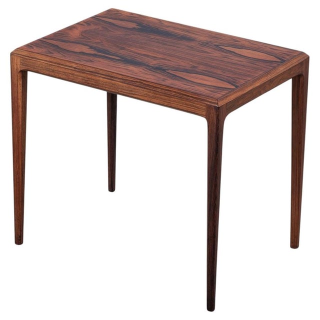 Wood Rosewood Side Table attributed to Johannes Andersen for Silkeborg Møbelfabrik, Denmark, 1960s For Sale - Image 7 of 7