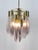1970s Italian Chandelier in Brass with Tear-Shaped Murano Glass, 1970s For Sale - Image 5 of 10