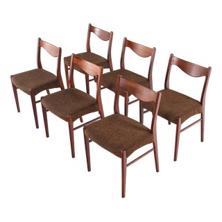 GS60 Chairs in Teak by Arne Wahl Iversen, Set of 6 For Sale