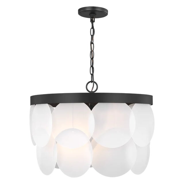 Visual Comfort Sean Lavin By Visual Comfort Studio Mellita 6-Light Pendant in Midnight Black For Sale - Image 4 of 5