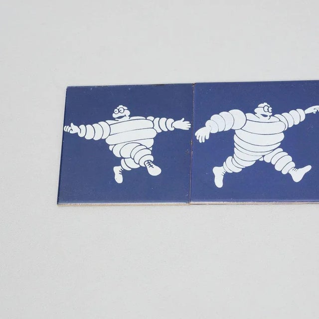 1960s Vintage Michelin Man Tiles, 1960s, Set of 5 For Sale - Image 5 of 16