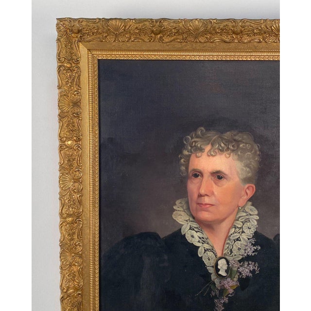 Portrait Signed E. Lundgren, 1895, Sweden For Sale - Image 4 of 6