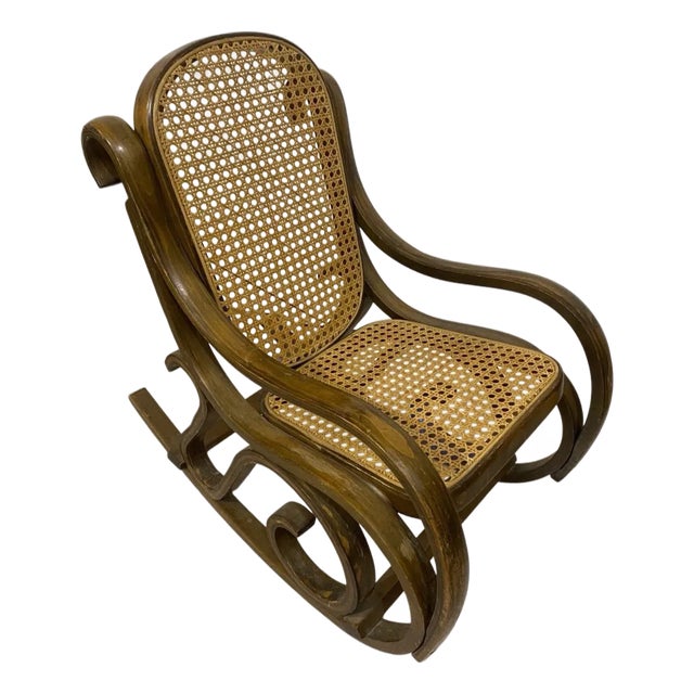 Mid-Century Child's Bentwood Rocking Chair, Thonet Style For Sale