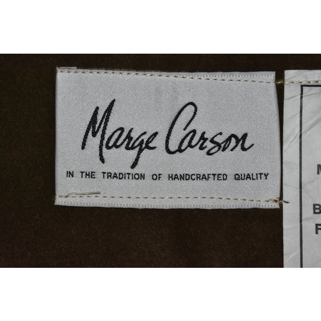 Marge Carson Extra Wide Curved Arm Accent Chair For Sale - Image 10 of 10