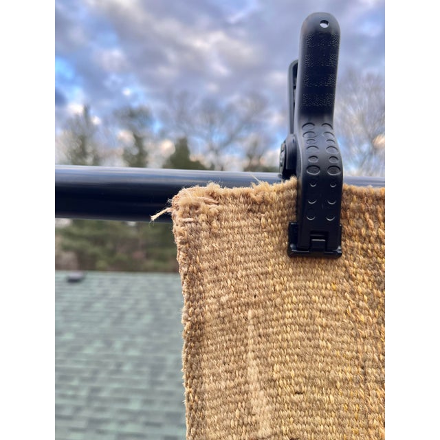 Beige Monumental Vintage Figurative Wool Tapestry For Sale - Image 8 of 12