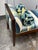 Design Plus Gallery presents a Bespoke Coastal Stripe Bench. This piece pairs a polished wood frame with striped...