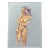 Impressionistic Pastel Drawing on Blue Paper of Nude Woman by Harold Grote For Sale