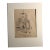 Antique 1920s Walter Church Drawing in 11x14 Mat - St. Martin's, Canterbury For Sale