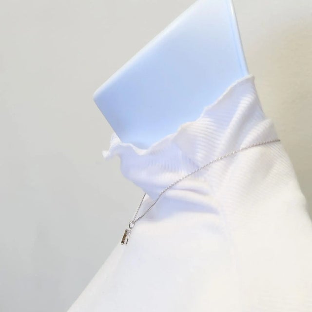 Contemporary Champagne Diamond Pendant Necklace in 18K White Gold For Sale - Image 3 of 7