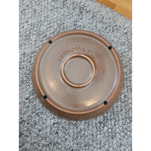 Vintage Mid Century Modern Frankoma Pottery Demitasse Espresso Mugs Cups + Serving Platter - 5 pcs For Sale - Image 9 of 9