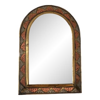 Vintage Arched Wall Mirror – Spanish, Hollywood Regency, Moroccan-Inspired 1960s For Sale