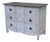 Vintage Swedish Rococo Style Chest of Three Drawers With Brass Hardware For Sale
