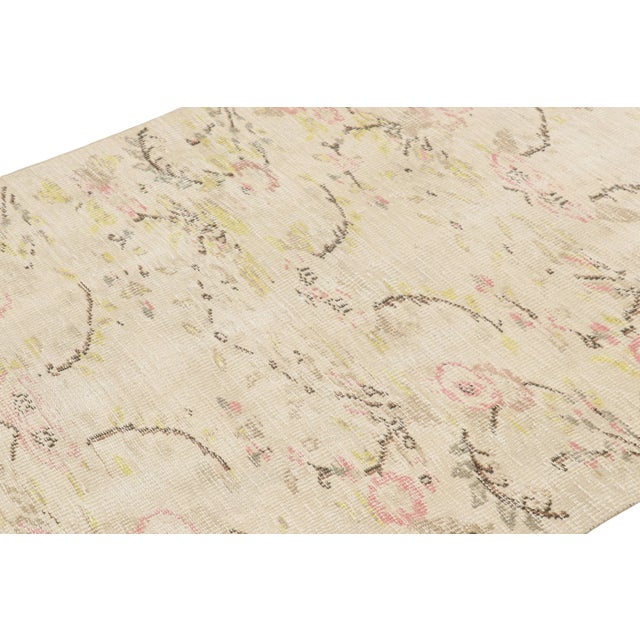 Hand-knotted in wool and originating from Turkey circa 1960 – 1970, this 4x7 vintage Zeki Müren rug is a unique addition...