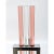 Metal Andirons French Art Deco Chrome & Glass For Sale - Image 7 of 12