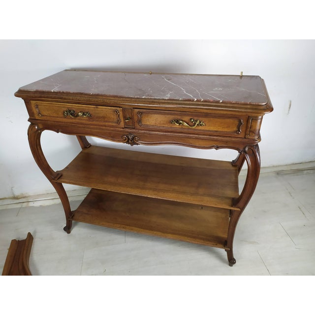 Louis XV Style Console Table, 1890s For Sale - Image 6 of 18