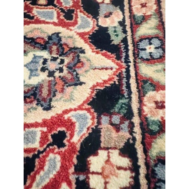 Pasagad DC Navy Sino Persian Mostofi Design Rug For Sale - Image 4 of 6