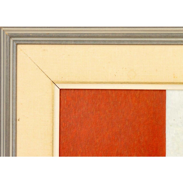 Paint F. Dawn Snell "Me and My Shadows" Mix Media, 1989 For Sale - Image 7 of 9