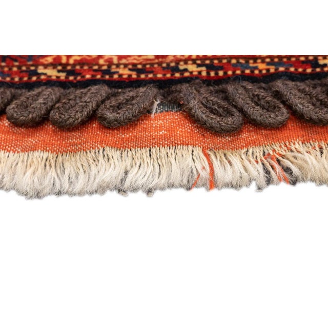 Antique Persian Turkmen Saddle Bag (One of Pair) 2'2'' X 3'4'' For Sale - Image 9 of 11