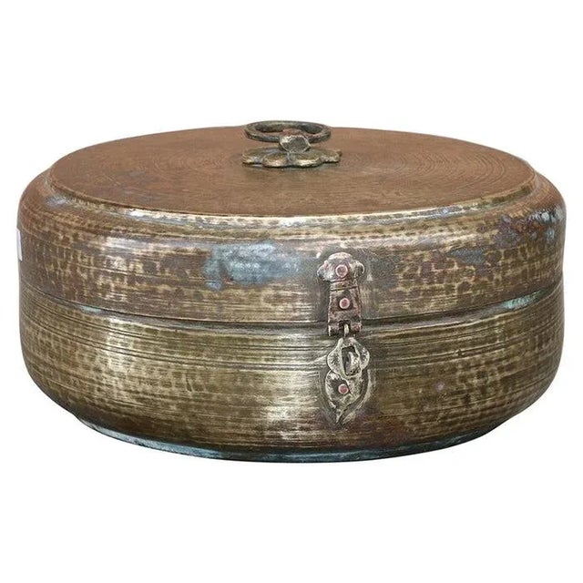 Rustic Vintage Rustic Brass "Roti" Box For Sale - Image 3 of 3