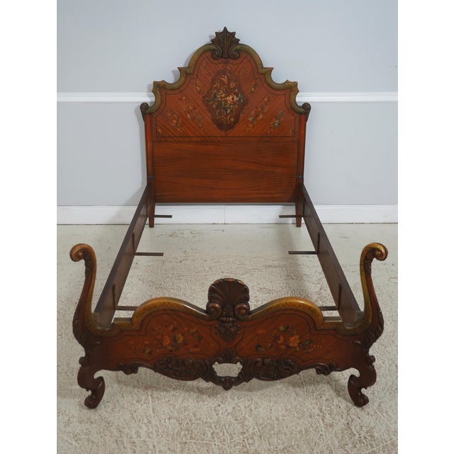 Age: C.1930s Details: Fine Carved Details High Quality Construction Stunning Hand Painted Decorated Details French Style...