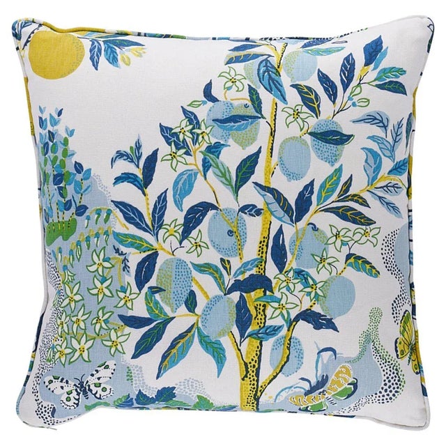 This pillow features Citrus Garden with a Self-Welt finish. This archival Josef Frank print, created in 1947, bears the...