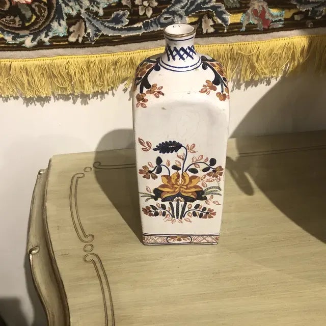 1990s Italian Hand Painted Ceramic Bottle For Sale - Image 10 of 11