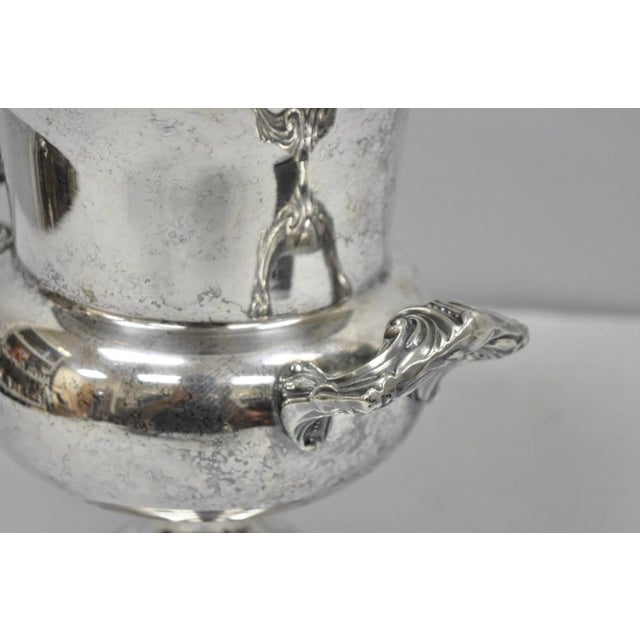 Vintage Sheridan Victorian Engraved Silver Plated Champagne Chiller Ice Bucket For Sale - Image 14 of 18