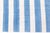 Doris Leslie Blau Dhurrie Vintage Striped White And Blue Flatweave Cotton Rug For Sale In New York - Image 6 of 8