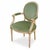 French Mid-Century Italian Berger Chairs With French Louis XVI Styling - Pair For Sale - Image 3 of 9