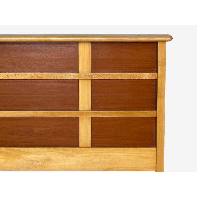 Paul Frankl, Rare Twin Headboards, Mahogany, Rock Maple, Usa, 1950s For Sale In New York - Image 6 of 9