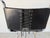 1960s Mies Van Der Rohe Style Chrome & Black Leather Cantilever Accent Desk Chair For Sale - Image 9 of 12