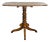 English 1870s Oak Tilt-Top Table with Turned Pedestal and Tripod Scrolling Feet For Sale