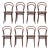 Vintage Bent Wood Cafe Bistro Chairs by Drevounia, Set of 8 For Sale