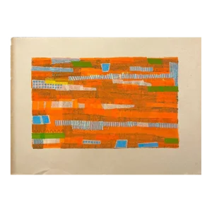 Contemporary Mixed Media Painting, "La Brea #9"