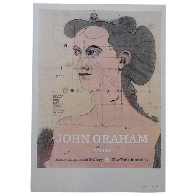 Vintage John Graham Poster Lithograph For Sale - Image 4 of 4