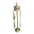 Vintage Brass Fireplace Tools and Holder For Sale