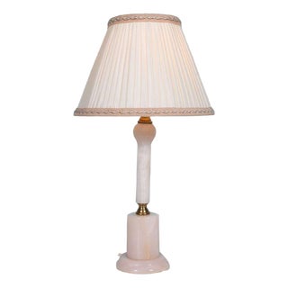 Boho Chic Table Lamp in Natural Stone For Sale
