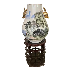 Modern Design of an Antique Chinese 19th Century Qianlong Vase