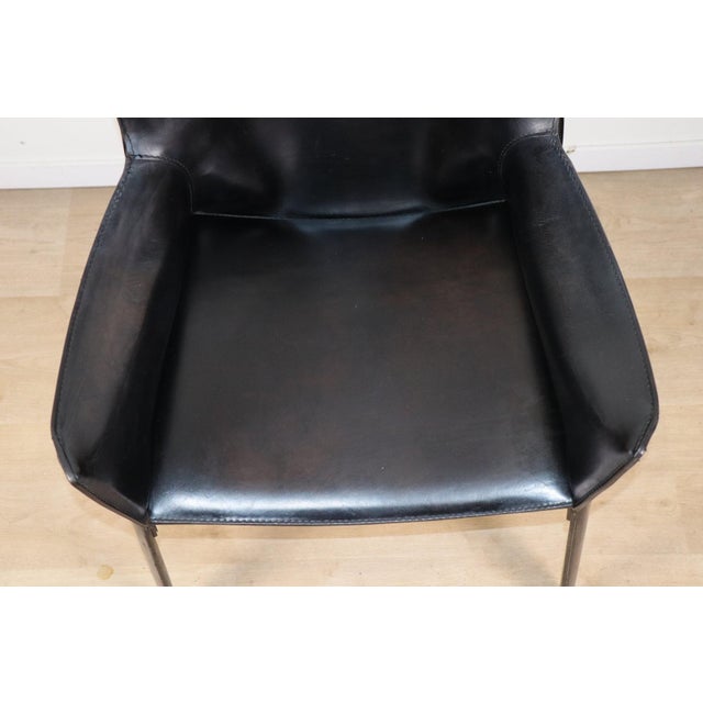 Vintage Black Leather Armchair, 1980s For Sale - Image 18 of 18