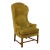 Chippendale Style Tall Back Wing Chair For Sale