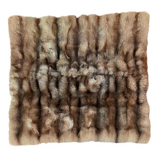 Handcrafted Fox Fur Throw by J.M. Barnardo, 2012 For Sale
