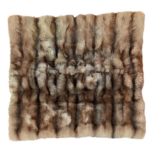 Handcrafted Fox Fur Throw by J.M. Barnardo, 2012 For Sale