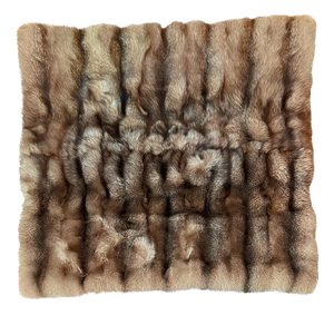 Handcrafted Fox Fur Throw by J.M. Barnardo, 2012