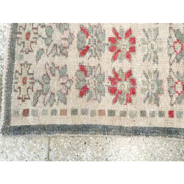 Mid 20th Century Galerie Shabab Collection Mid-20th Century Turkish Anatolian Throw Rug For Sale - Image 5 of 7