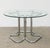 Vintage Round Glass Table with Chairs and Coffee Table, 1970s, Set of 6 For Sale - Image 3 of 18