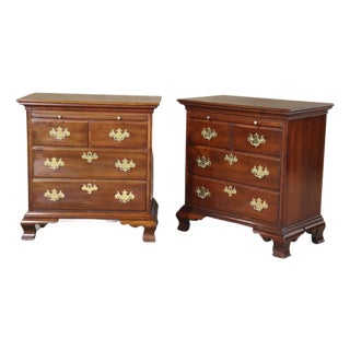 Mid 20th Century Chippendale Style Bedside Chests - 2 Pieces For Sale