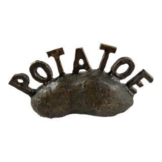 Vice Presidential Potato Bronze Sculpture Herbert Simon, 1995, Political Satire For Sale