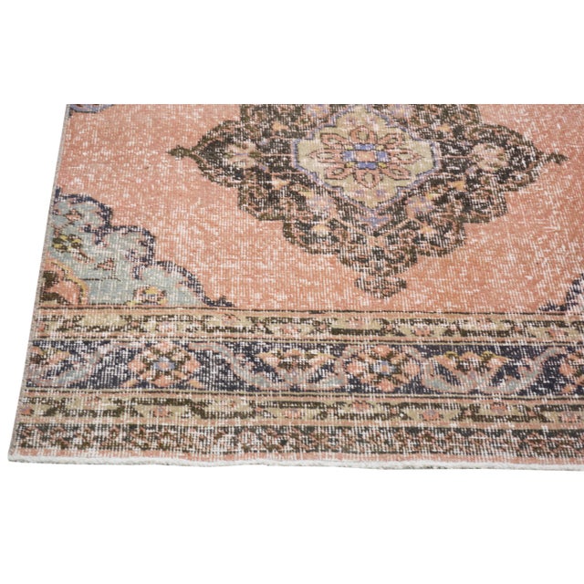 1960s Vintage Turkish Anatolian Hand Knotted Wool Rug,3'X13'1" For Sale - Image 5 of 6