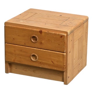 Pine Nightstand from Les Arcs, France, 1975 For Sale